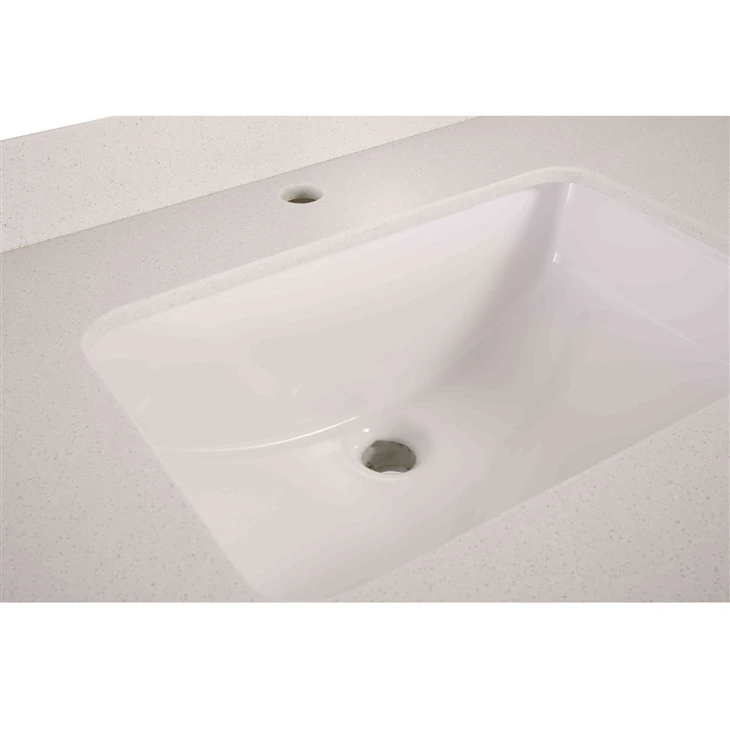 Diamond White Quartz Bathroom Sink
